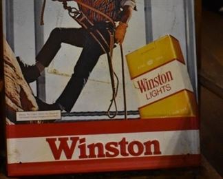 An Original Winston Cigarettes Advertising Tin