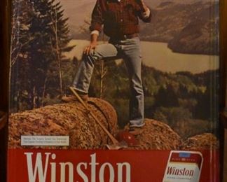 An Original Winston Cigarettes Advertising Tin