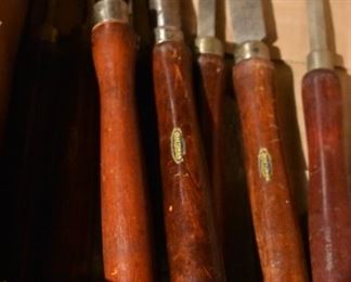 Vintage Quality Craftsman Woodworking Tools. The Basement is Full of Everything you can imagine from antique and vintage Glassware, Silver, Pottery, Primitives Tools, Records, Silverware, Pie Safe, Antique Tool Chests and Wooden Trunks, Primitive Tools, Antique Looms and So Much, Much More!