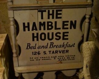 Rustic Sign of Days now Past bids a fond Farewell to those who will come, enjoy, partake of the riches of this Estate and leave with memories of Days Gone By......