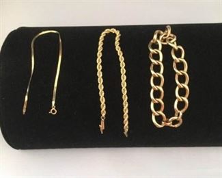 Three 14K Bracelets https://ctbids.com/#!/description/share/308567