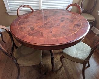 French Inlaid Dining Table