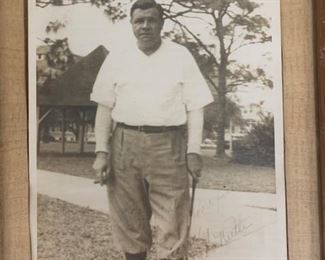 Babe Ruth Autograph photo. It is original