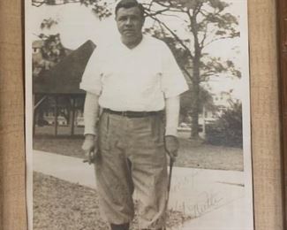 Babe Ruth Autograph photo.  It is  original