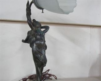 Art Nouveau Figural Lamp