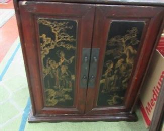 Two door Oriental cabinet