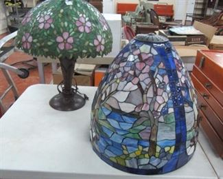 Stain glass lamps and shade