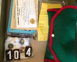 Vintage Girl Scout memorabilia 