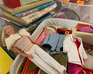 Barbie dolls and clothes