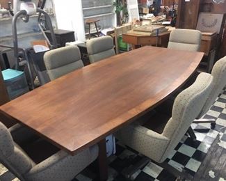 Conference table and 6 chairs