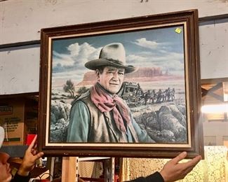 John Wayne framed print