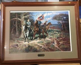Civil War prints signed and framed
