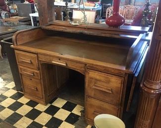 English roll top desk