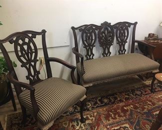 Chippendale 20th century 3 piece set