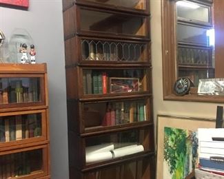 Globe Wernke 8ft seven compartment vintage barrister bookcase