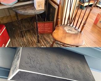 hand-punched tin light fixture