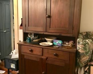 handmade antique cupboard with wooden pegs, from Grabs family
