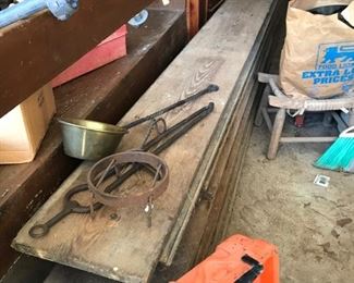 extra long yellow pine boards, over 200 years old; salvaged from a renovation of a local home decades ago