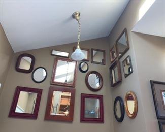 mirrors and frames. 