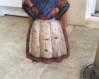 Early cast iron doorstop