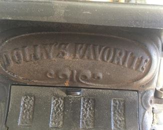 Signed Dolly’s favorite child’s Antque stove