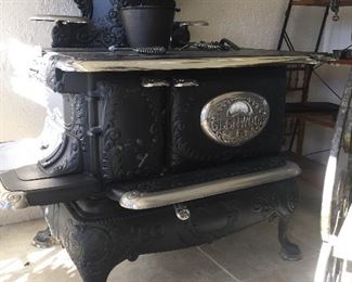 Gorgeous!! Completely refurbished FULL  size Glenwood cast iron stove with all original parts
Ready to start cooking!