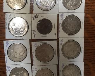 A few of the many coins 