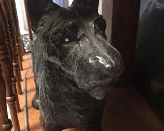 Heavy Scottish terrier doorstop 