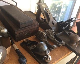 Antique wood working tools