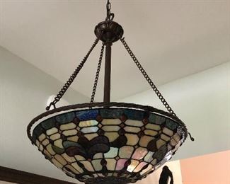 Spectacular stained glass chandelier 