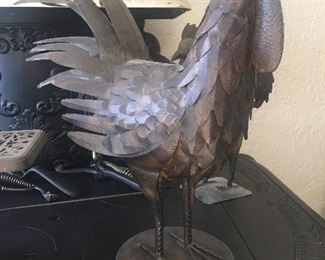 Large metal rooster
