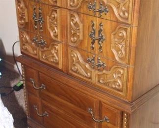 Mediterranean chest of drawers, solid wood