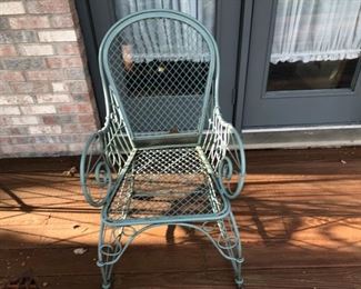 iron outside chairs