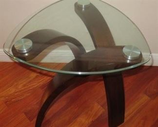 Oliver & James Ascott Modern Glass-top Arch Legged Sofa Table