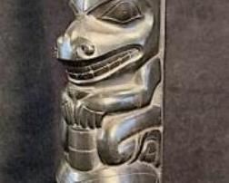 005 Haida Argillite Totem 1920s