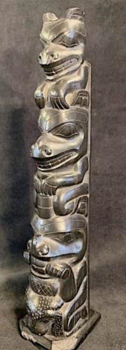 005 Haida Argillite Totem 1920s