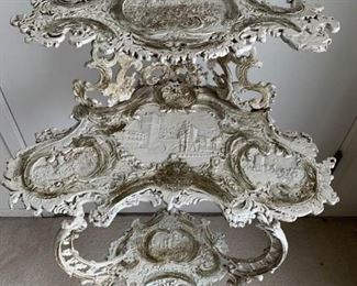 044 Cast Metal Etagere