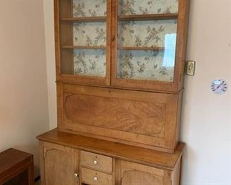 063 Antique Kitchen Hoosier Cabinet