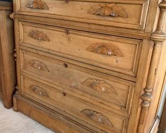 058 Antique Wood Dresser