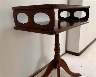 081 Vintage Wood Side Table