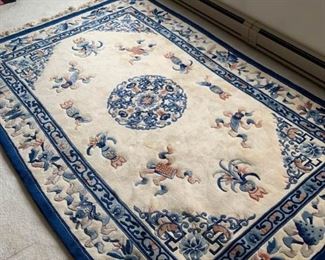035Tientsin Chinese Aubusson wool rugs