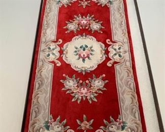 076 Chinese Aubusson Wool Rug