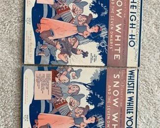 101 SNOW WHITE  THE SEVEN DWARFS SHEET MUSIC