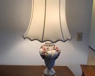 015Capodimonte Style Lamp Edwards Shade