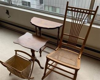 040 Sewing Rocker  Side Tables For Repair