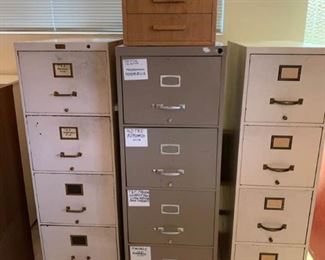 069 Vintage File Cabinets