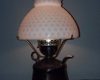 Vintage Milk Glass Lamp