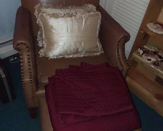 Club Chair W/ Ottoman