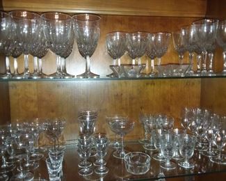 Assorted Glassware, Stemware, and Crystal