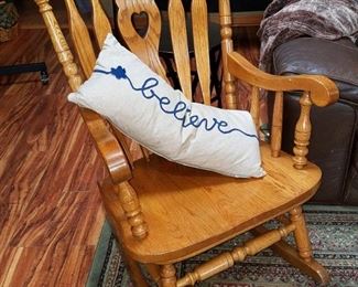 Very solid wood rocker